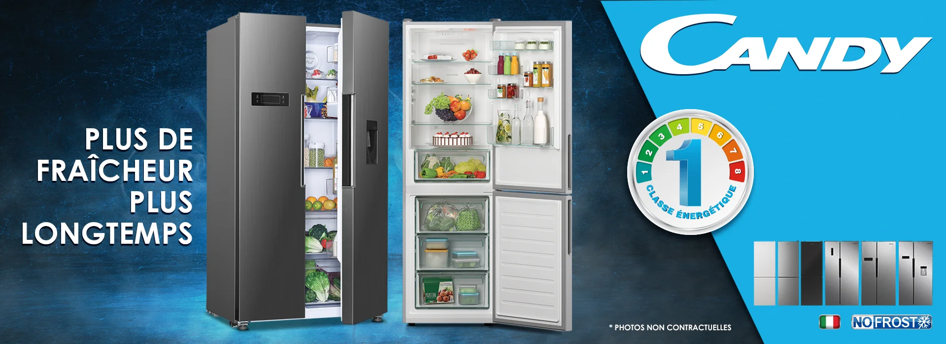 Bannière candy frigo